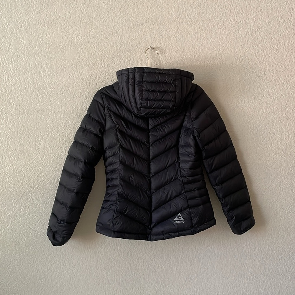 Gerry Lightweight Puffer Jacket Fitted Zip Up Hoodie Indie Retro - Picture 15 of 16